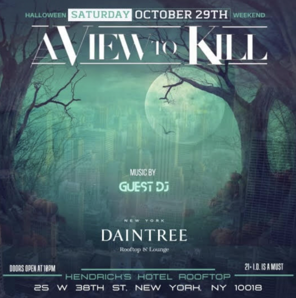 A View to Kill Rooftop Halloween Party