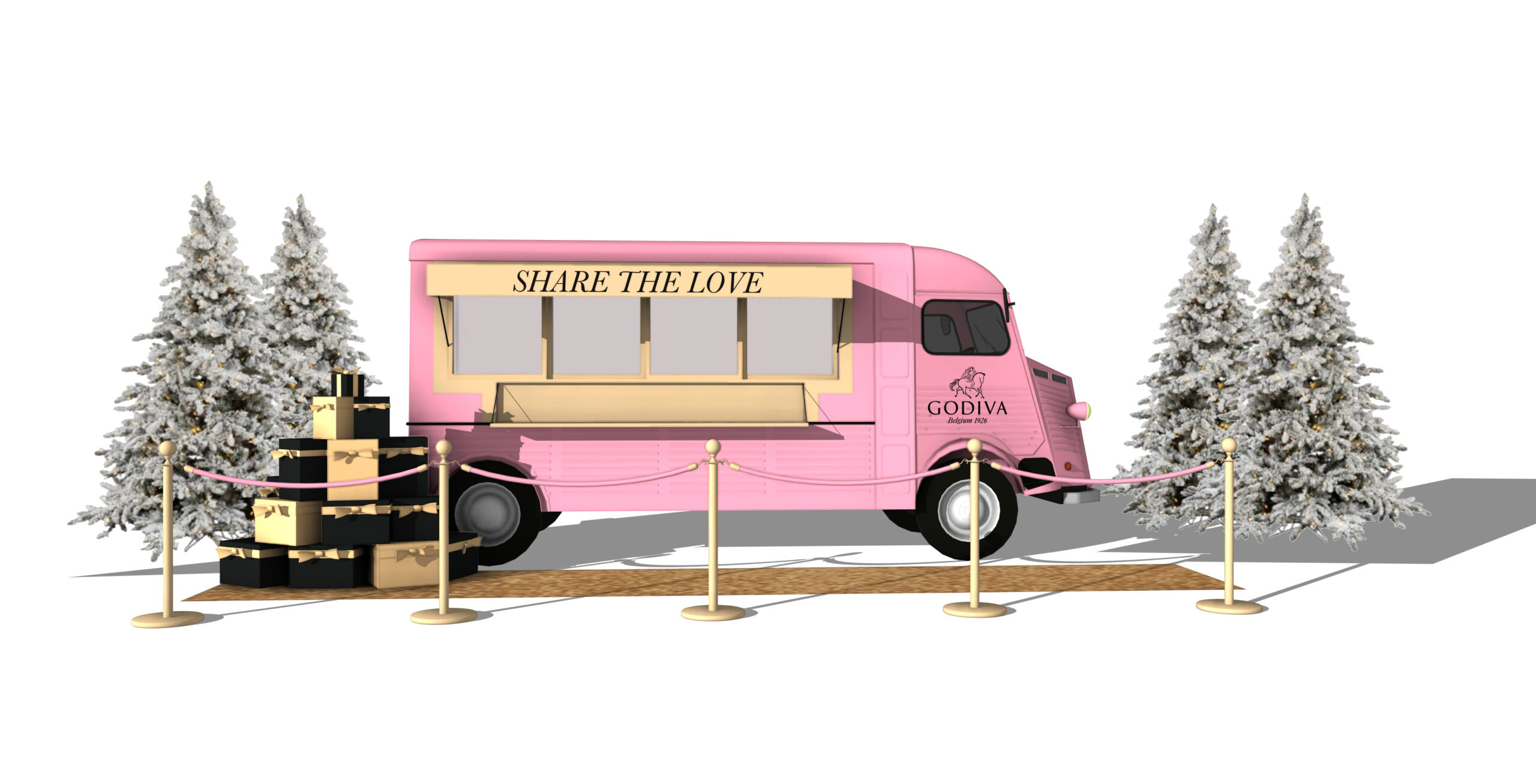 Godiva Pink Truck