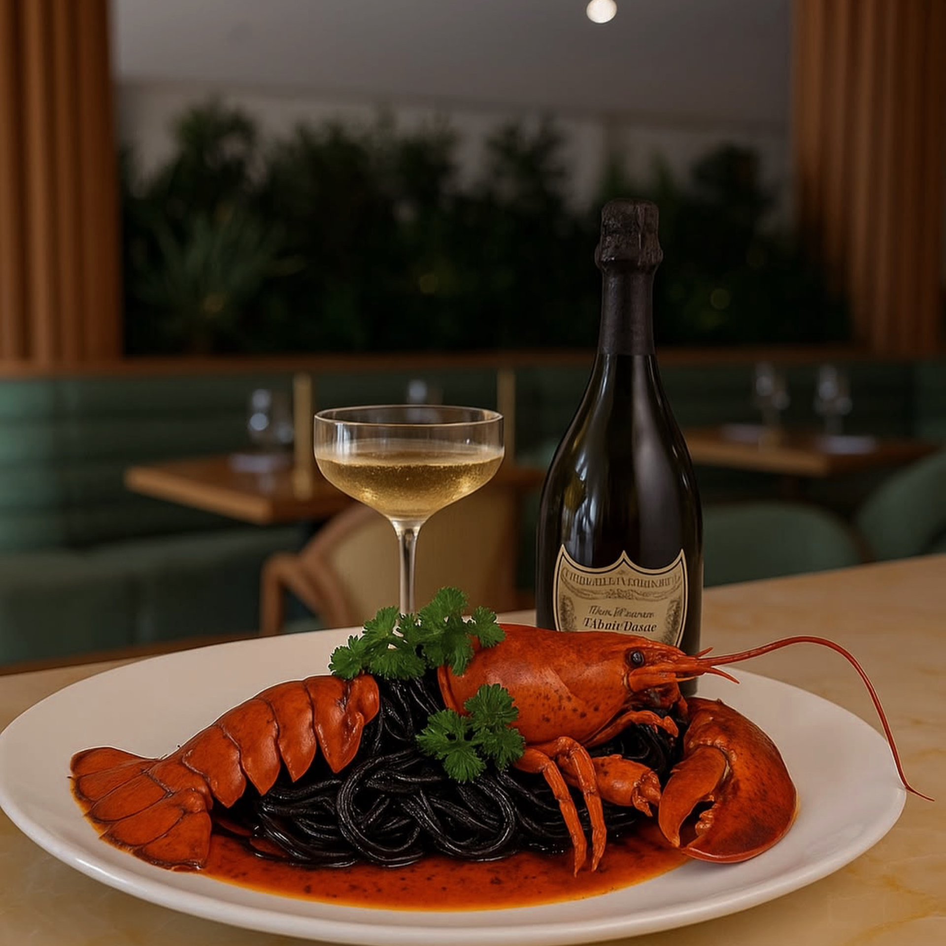 Lobster Linguini at Atik