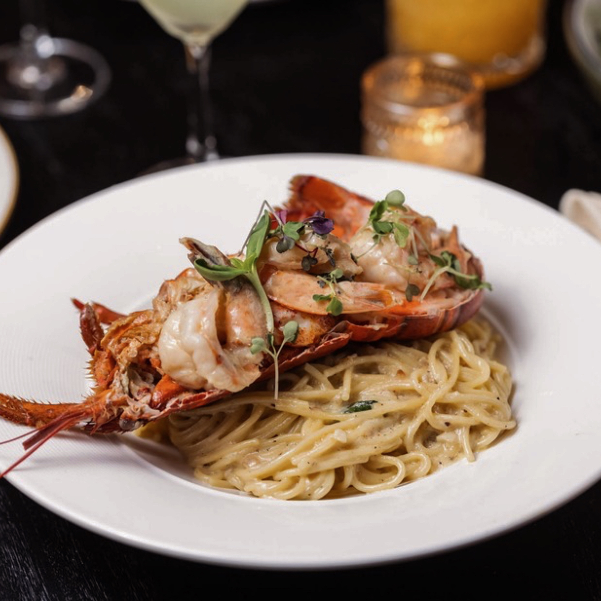 Celebrate Nation Lobster Day with a plate of Lobster Shrimp Spaghetti